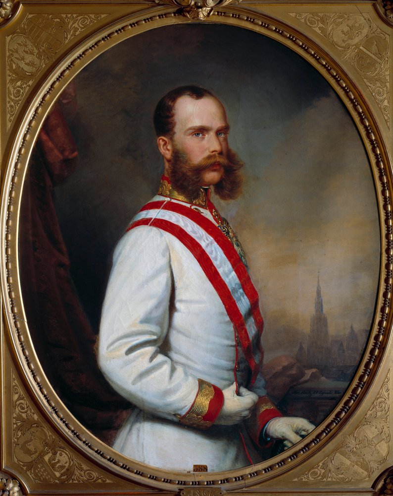 Keisari Francois Joseph I:n (1830-1916) muotokuva. Anonyymi maalaus 1867. Nancy, Musee Historique Lorrain tekijältä Unknown artist