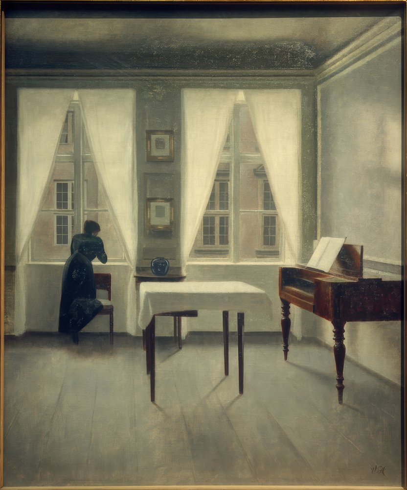 Sisäkuva, Strandgade 30 tekijältä Vilhelm Hammershoi