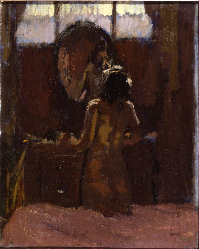 Alaston peilin edessä, Mornington Crescent tekijältä Walter Richard Sickert