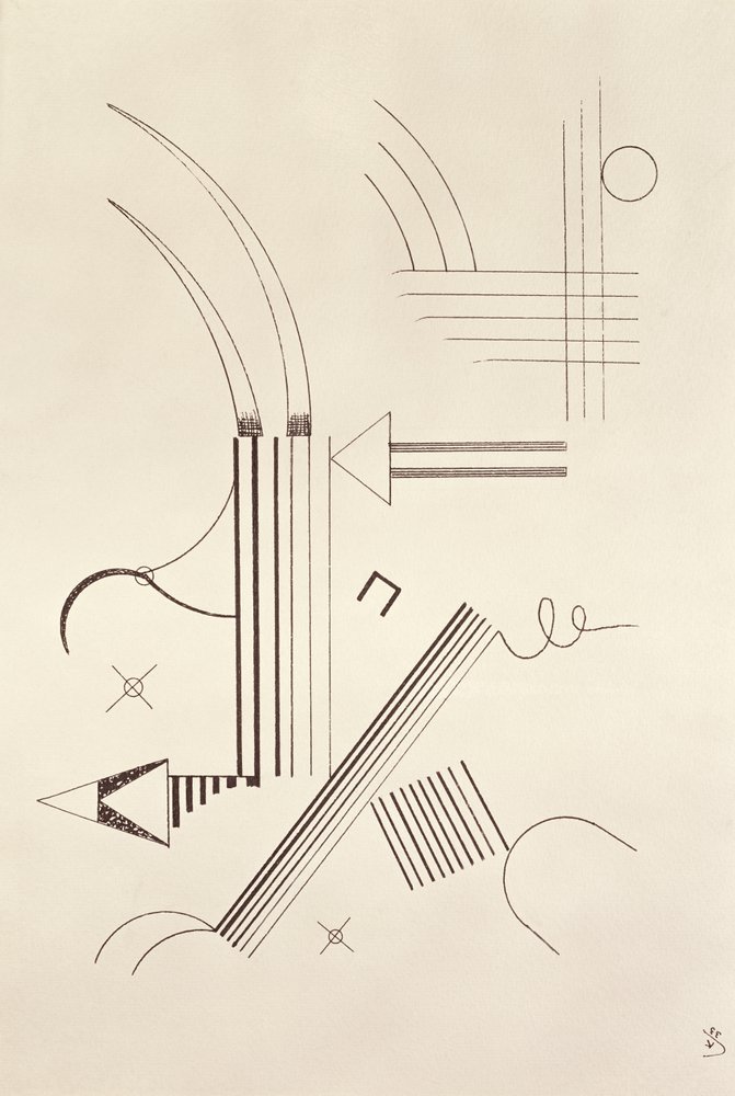 Piirustus, 1933 tekijältä Wassily Kandinsky