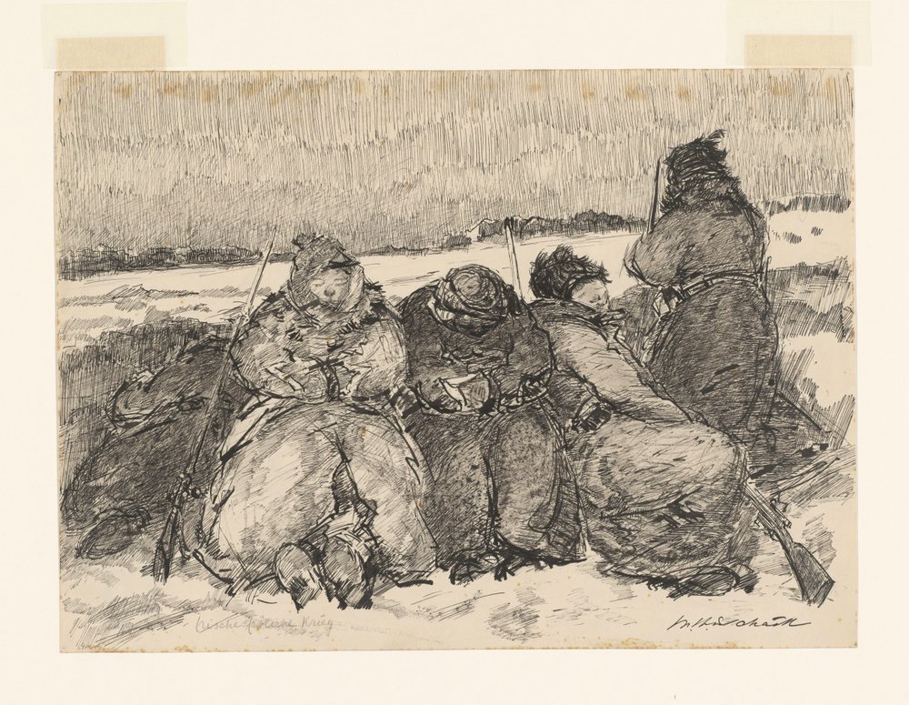 Fresh Merry War (alkuperäinen nimi esineessä) tekijältä Willem van Schaik (signed by artist)