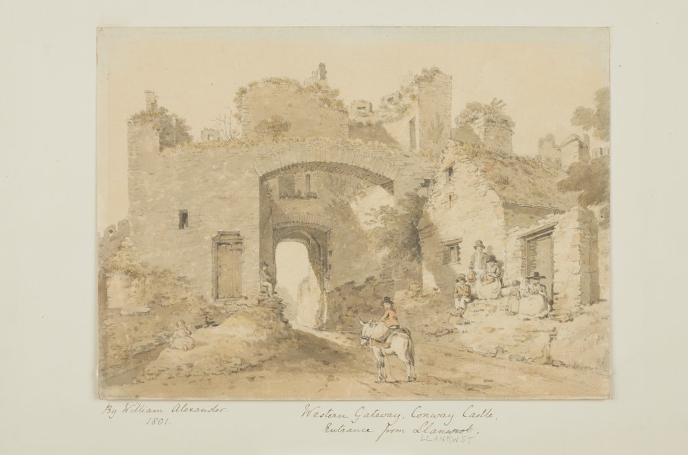 Conway Castle (kynä ja wc paperilla) tekijältä William Alexander