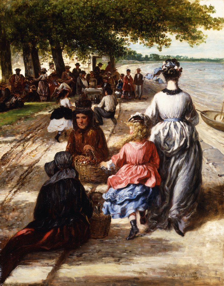 Lähellä rantaa, Gloucester, 1877 tekijältä William E. Winner