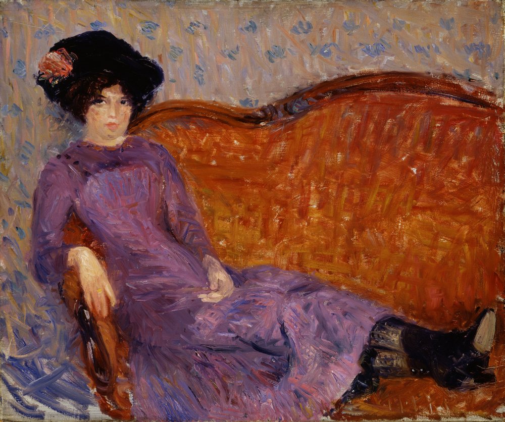Violetti mekko, 1908-1910. tekijältä William James Glackens