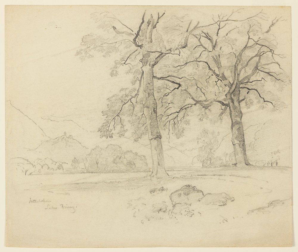 Maisema, Brienz-järvi, Interlaken, Sveitsi tekijältä William Trost Richards