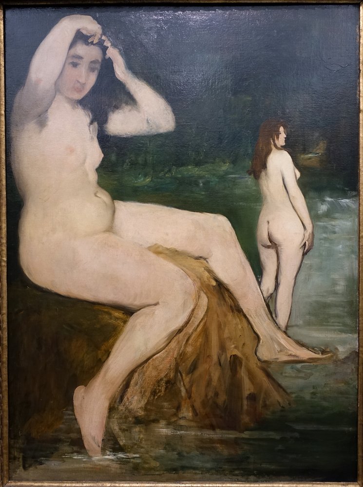 Uimarit Seinen rannalla tekijältä Édouard Manet