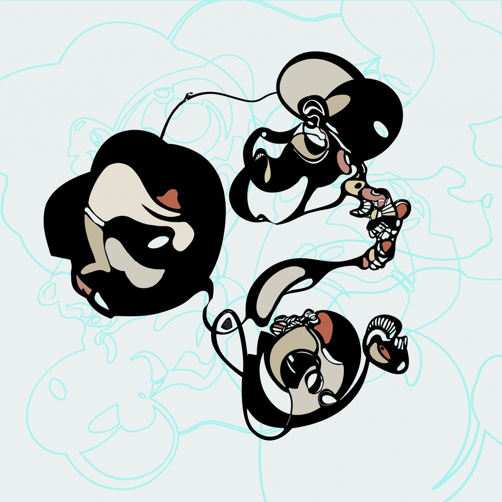 Abstraktit, virtaavat muodot tekijältä Alejandra Winkhaus