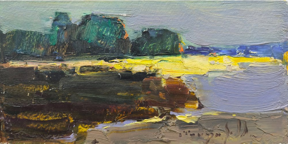 Eläväinen abstrakti maisema tekijältä Alexander Shandor