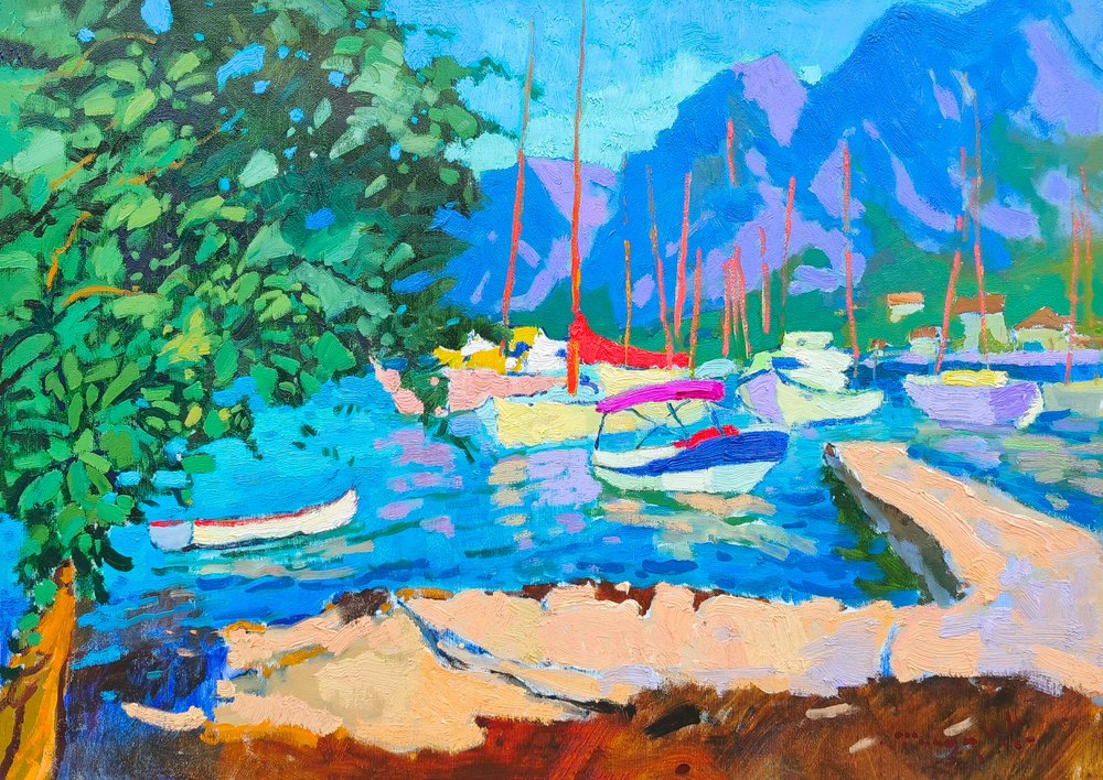 Vireä Välimeren satama tekijältä Alexander Shandor