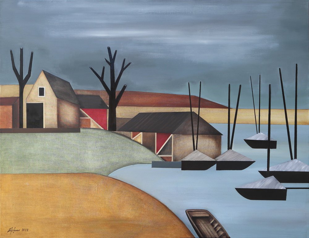 Hiljainen kyläsatama tekijältä Alexander Trifonov