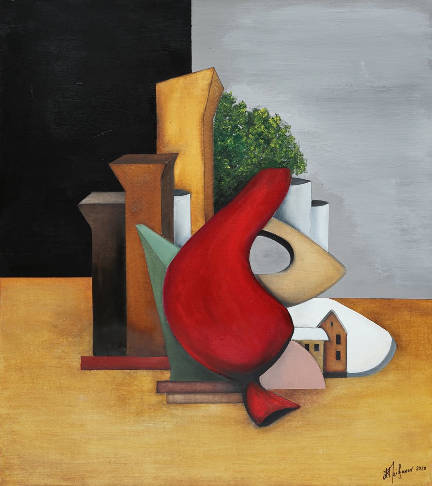 Punainen geometrinen kaupunki tekijältä Alexander Trifonov