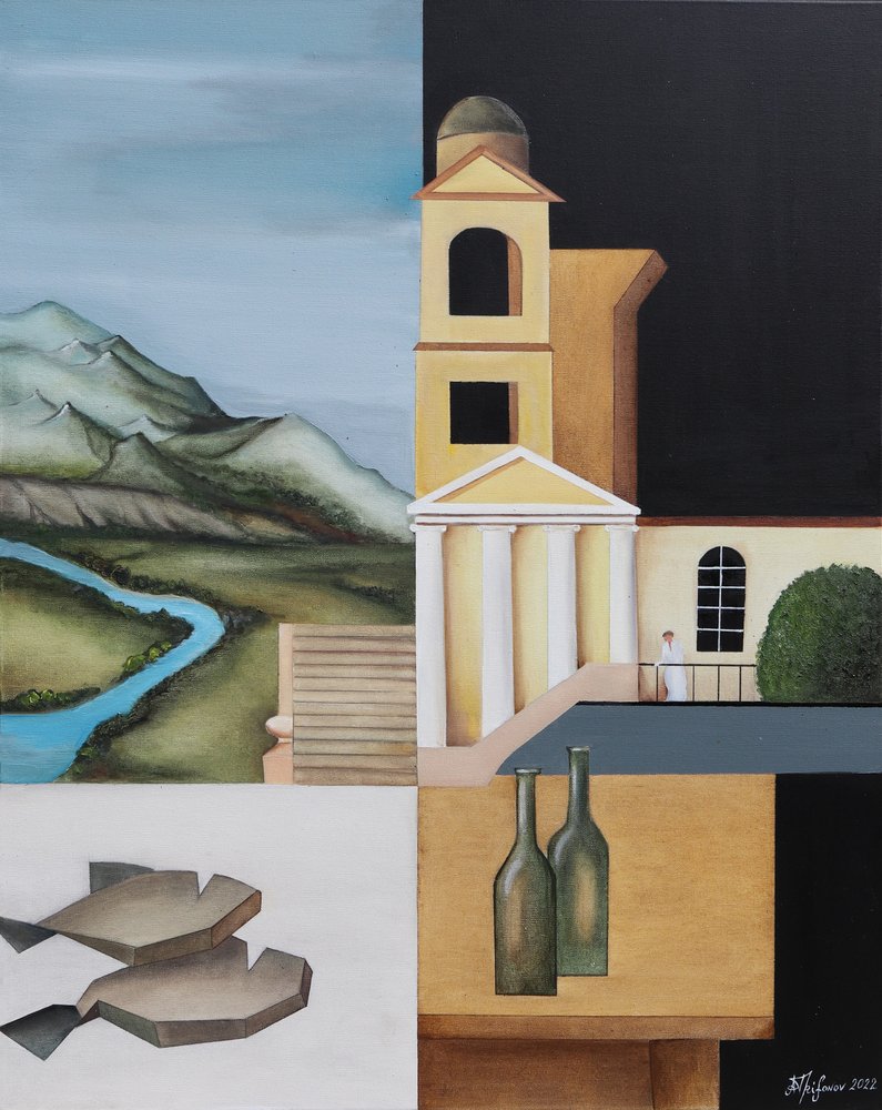 Surrealistinen jaettu sommitelma tekijältä Alexander Trifonov