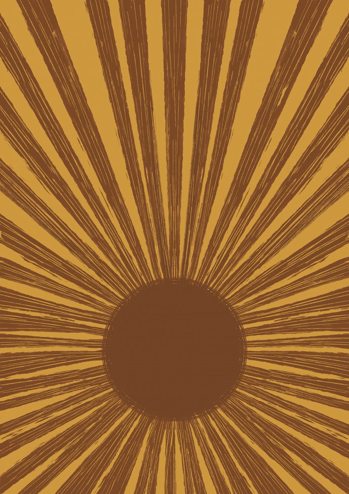 Retro Golden Sunburst tekijältä Aliya Putrus