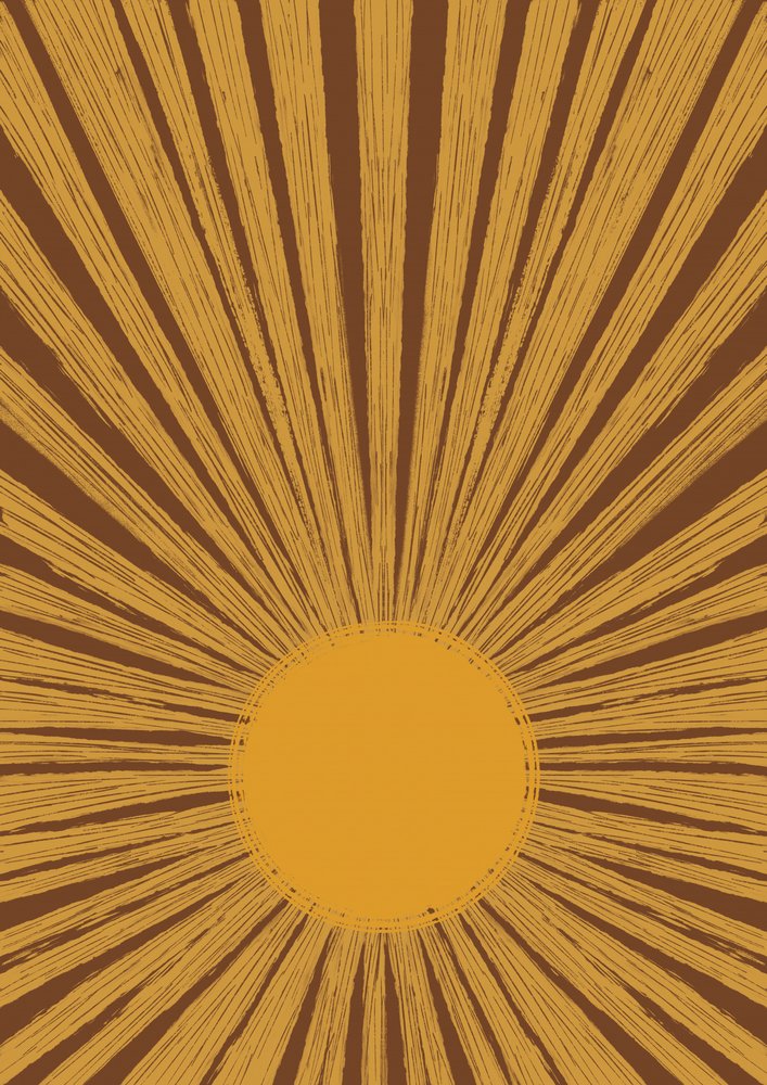 Lämmin retro-sunburst tekijältä Aliya Putrus