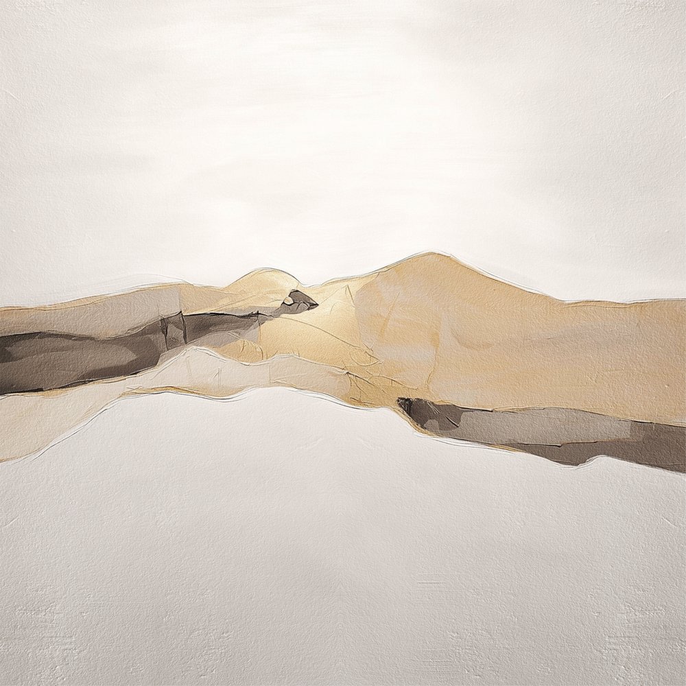 Abstrakti dyynimaisema tekijältä Alma