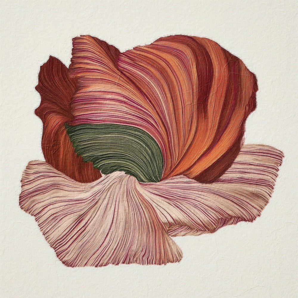 Värikäs orgaaninen kukka tekijältä Alma