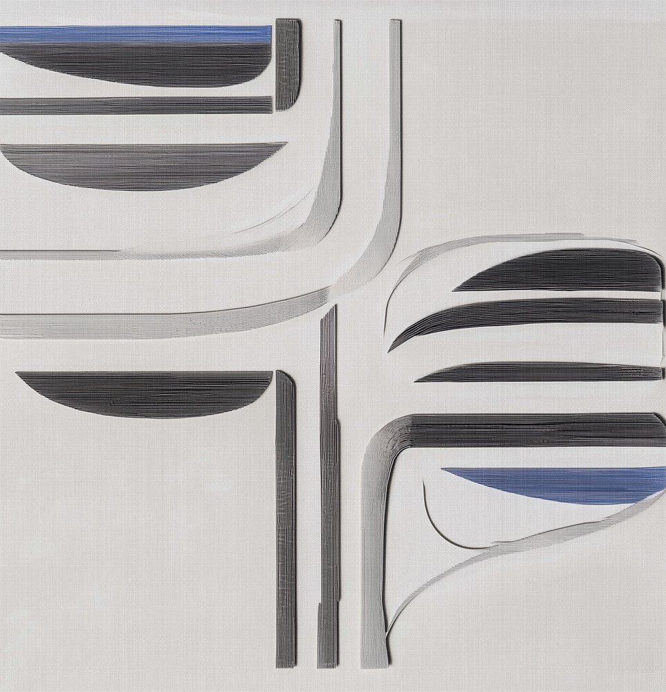 Moderni sinisen ja harmaan virtaus tekijältä Alma