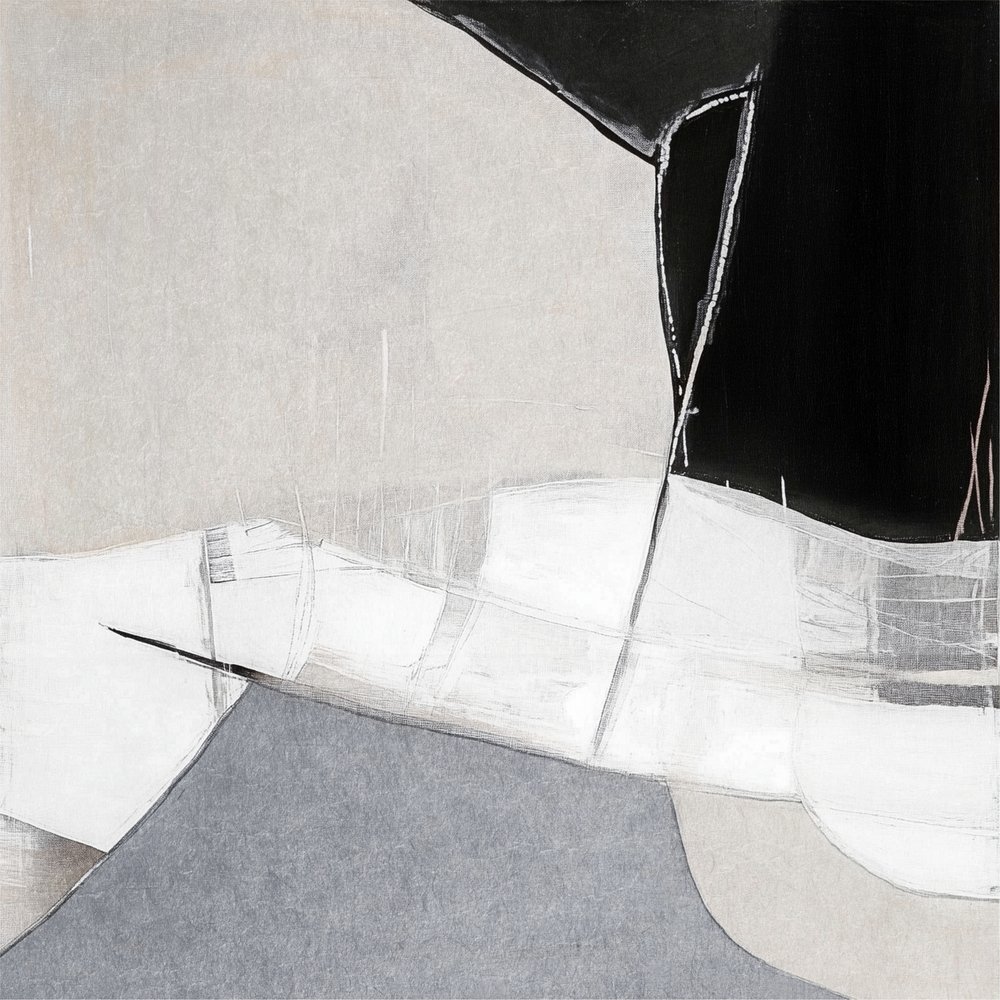 Yksivärinen abstrakti sommitelma tekijältä Alma