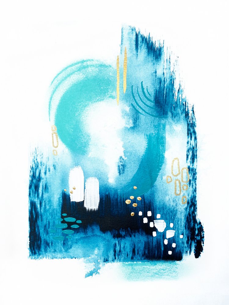 Sininen kulta – abstrakti virtaus tekijältä Alyson Storms