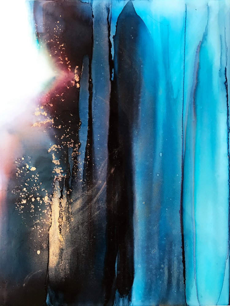 Syvä sininen kultainen virtaus tekijältä Alyson Storms