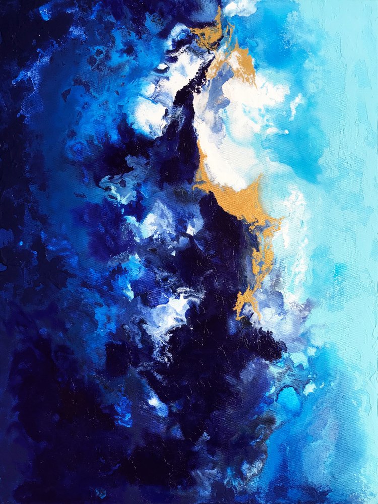 Syvä sininen kultainen virtaus tekijältä Alyson Storms