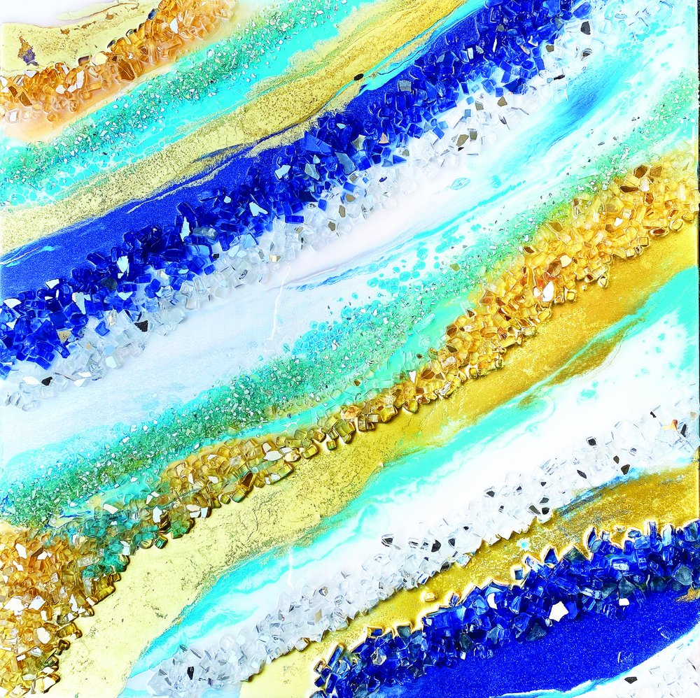 Kimaleleva sininen ja kultainen virta tekijältä Alyson Storms