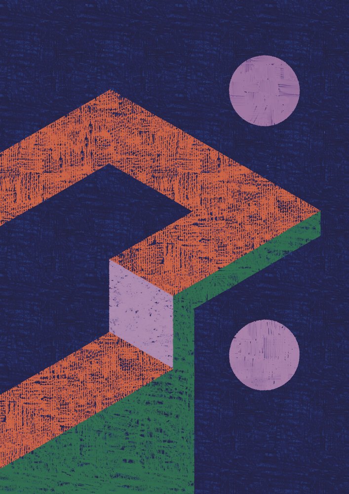 Moderni geometrinen illuusio tekijältä Amy Louise Baker