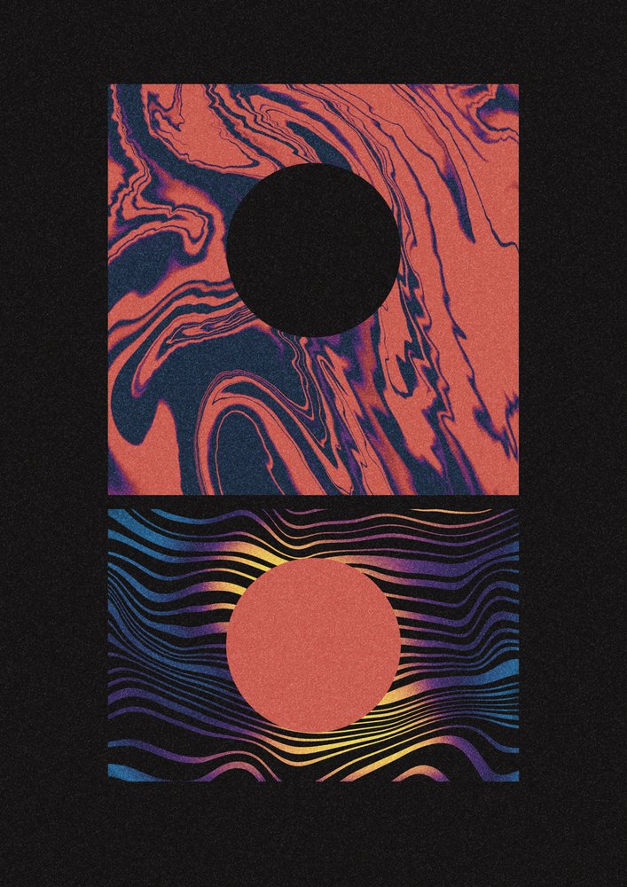 Värikäs geometrinen kaksikko tekijältä Amy Louise Baker