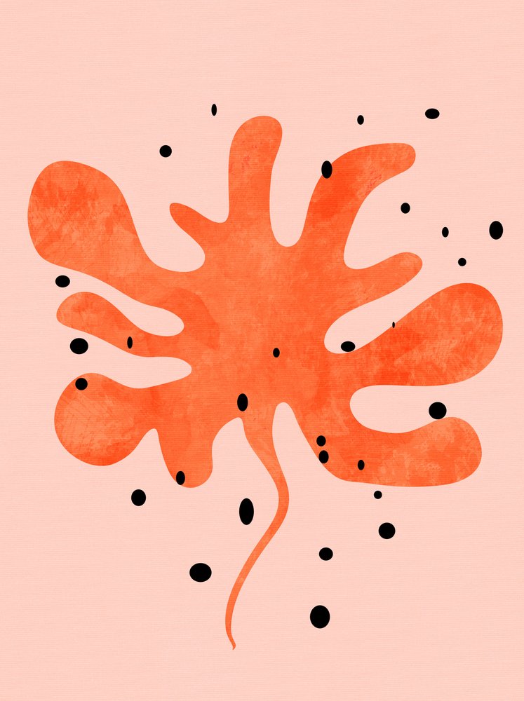 Vesivärimaalaus: Miro Shapes -kopio tekijältä Ana Rut Bre