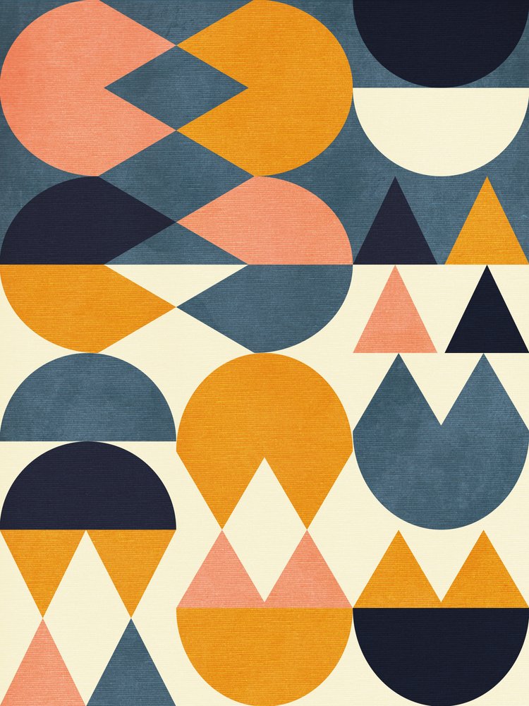 Rainbow Plus -muodot  Sininen ja sinappi6 tekijältä Ana Rut Bre