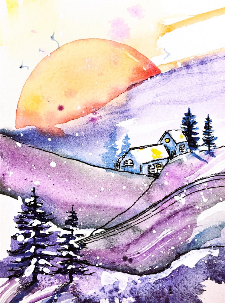 Winter Moon -mökki tekijältä Anda Bieza