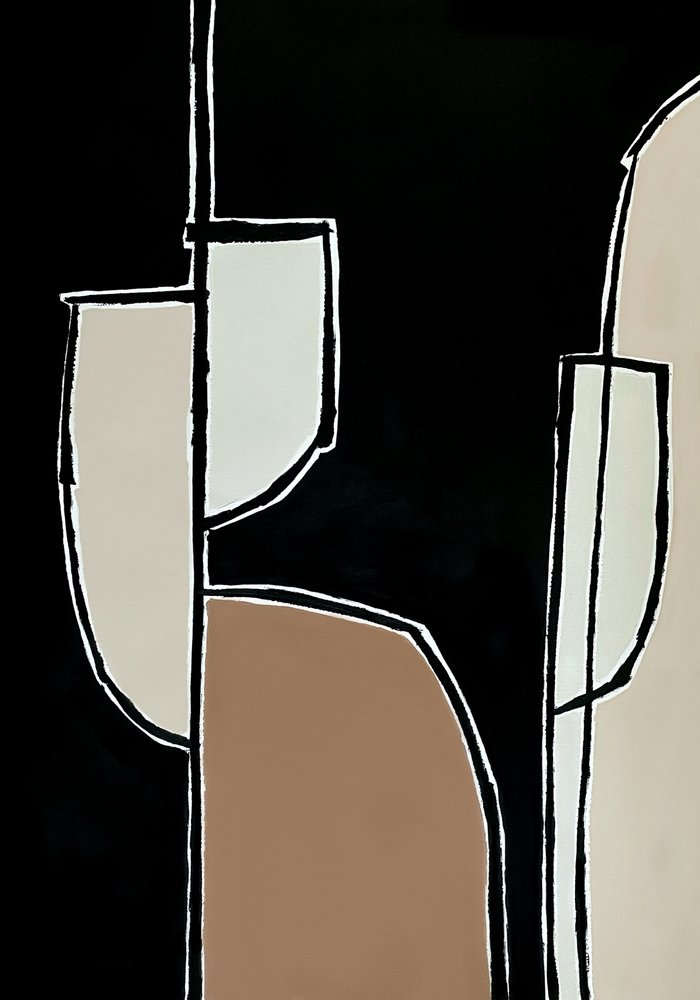 Selkeälinjainen abstrakti tekijältä Andrea Reichhart