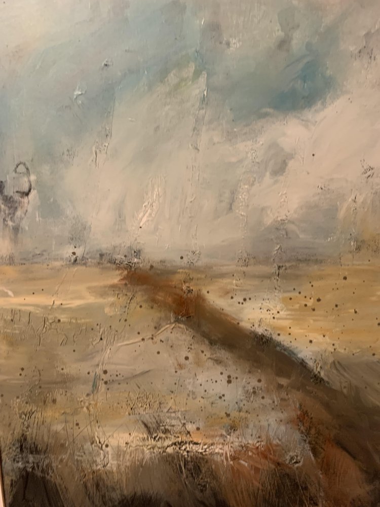 Rauhallinen abstrakti maisema tekijältä Anna-Karin Bergius