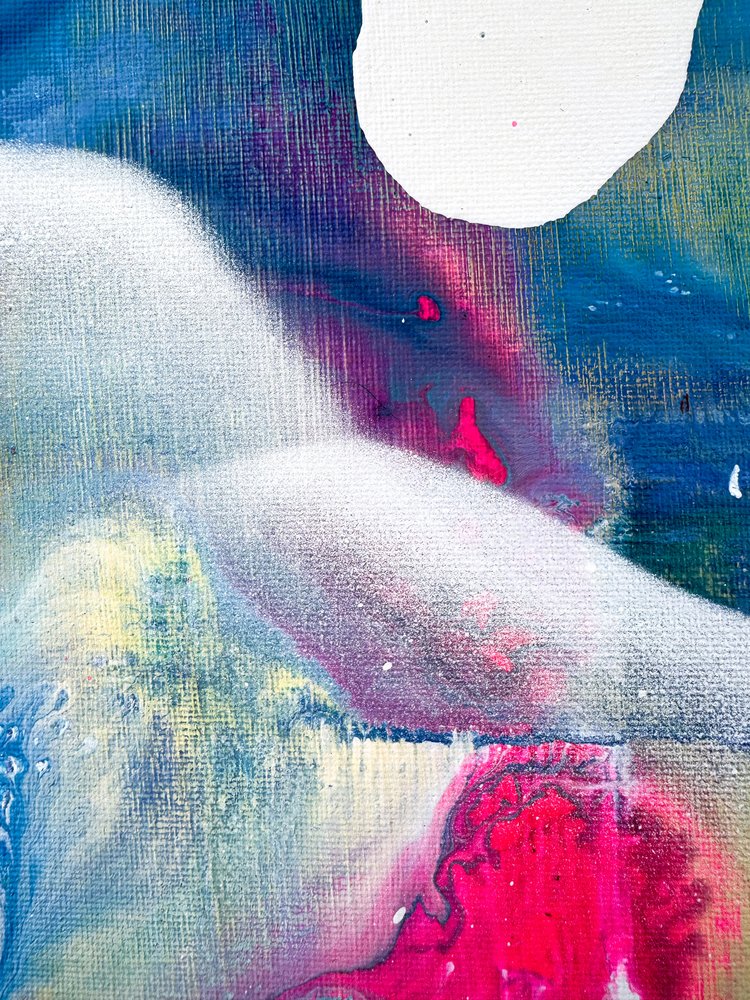 Dynaamiset, abstraktit värit tekijältä Anna Viklund