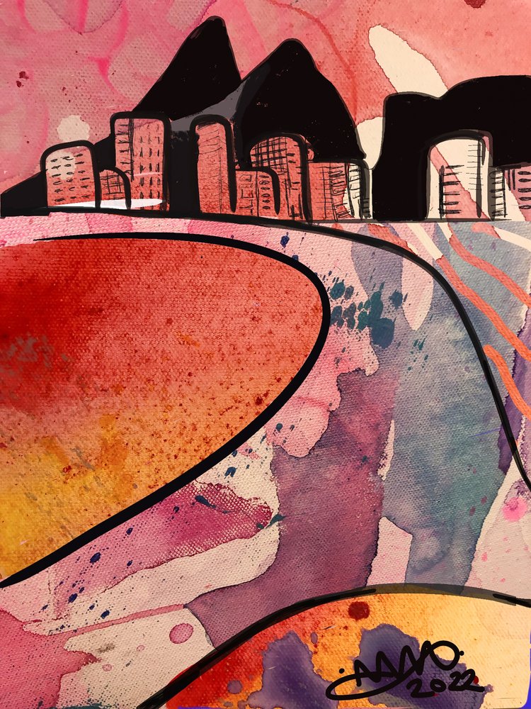 Eläväinen abstrakti kaupunki tekijältä Anna Viklund