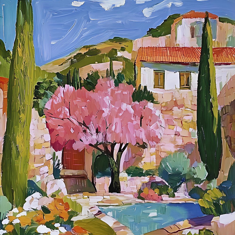 Pink Blossom -kylä tekijältä Avanesova Elena