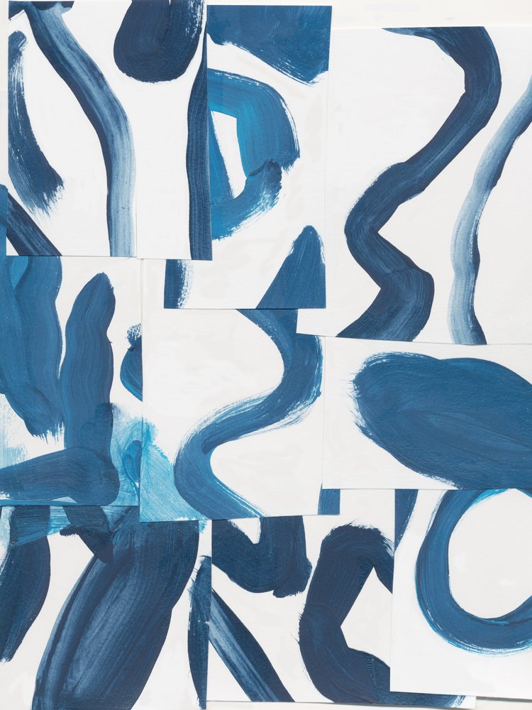 Dynamic Blue -abstrakti tekijältä Bronwyn Baker