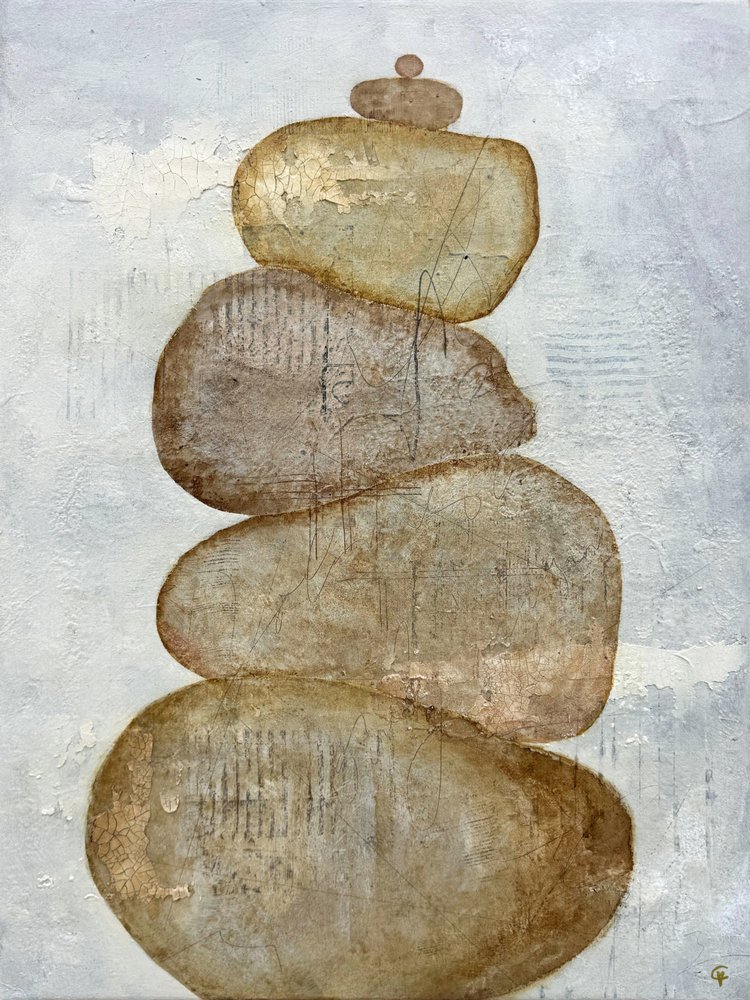 Pinoon asetetut zen-kivet tekijältä Carolina Gårdheim