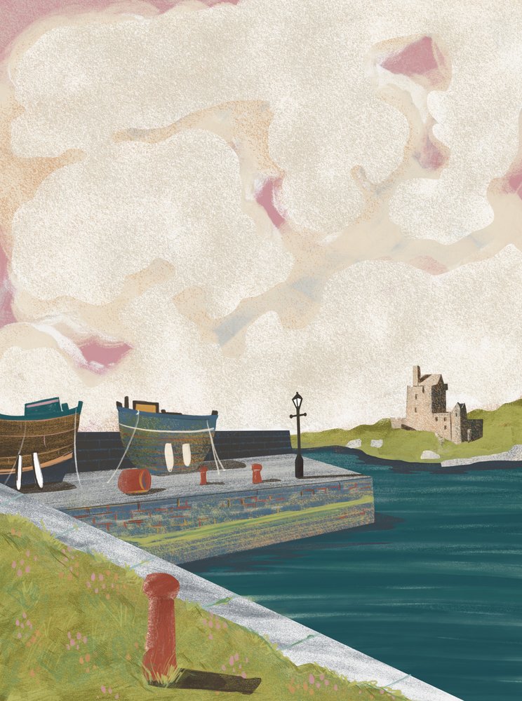 Historiallinen Castle Harbor tekijältä Charlotte Trudgett