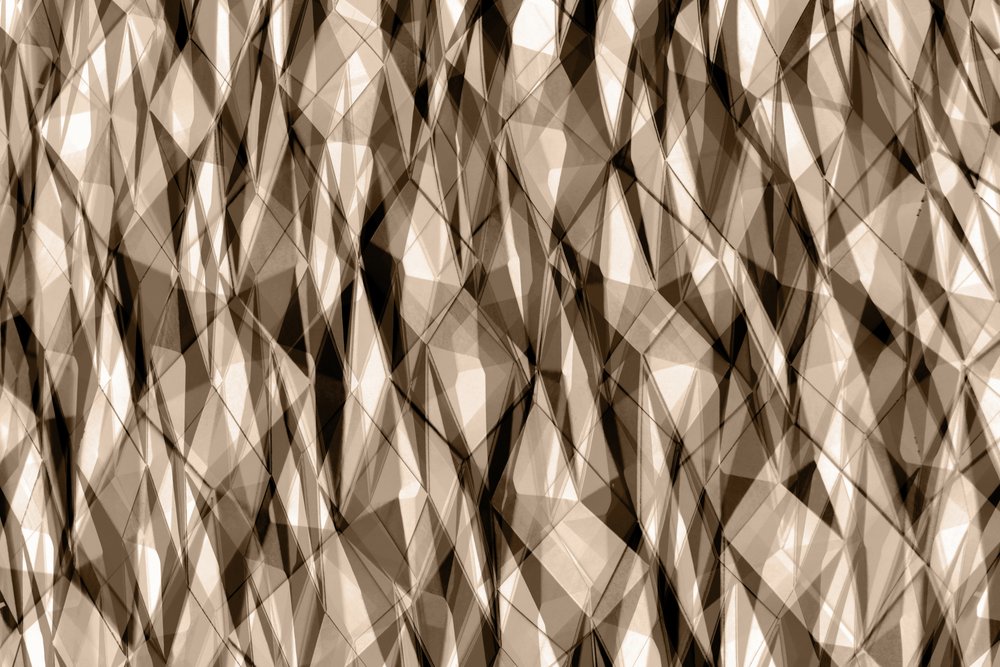 Abstrakti sepia-geometria tekijältä Christina Sillen