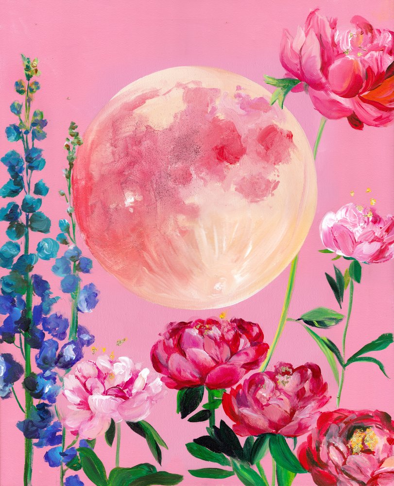 Pink Moon Garden tekijältä Christine Lindstrom