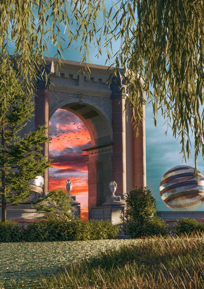 Auringonlasku suuren kaaren alla tekijältä CosmoZach