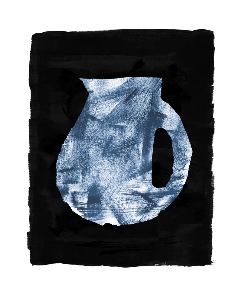Indigo-kannu, asetelma tekijältä Danushka Abeygoda