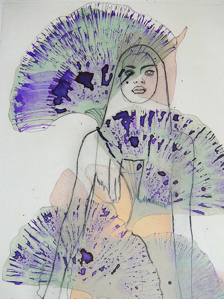 Eteerinen violetti muotokuva tekijältä Doris Schmitz