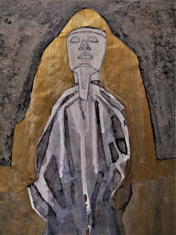 Kultainen meditaatiohahmo tekijältä Doris Schmitz