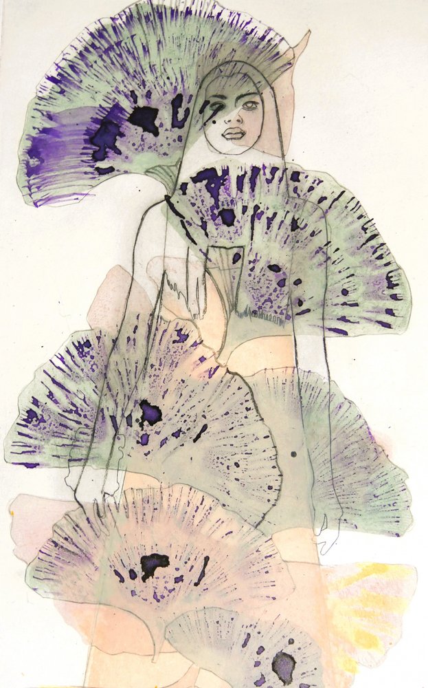 Violetti ginkgo-nainen tekijältä Doris Schmitz