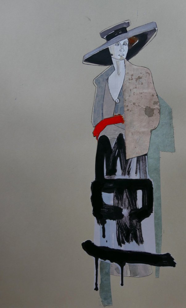 Tyylikäs nainen -graffiti tekijältä Doris Schmitz