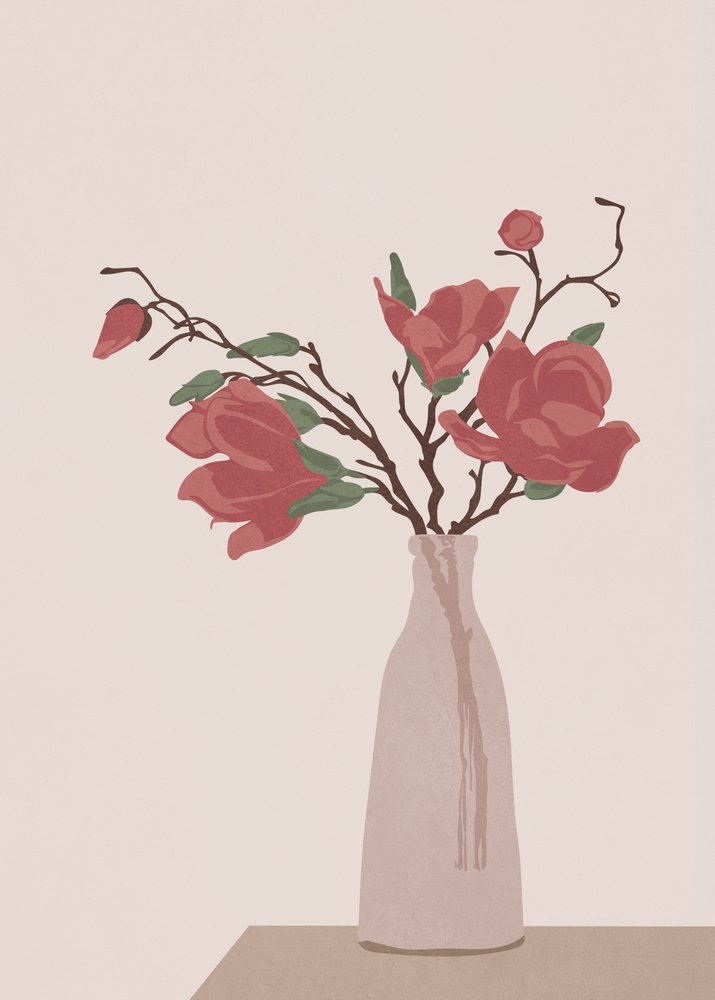 Tyylikäs Magnolia-maljakko tekijältä Flow Line