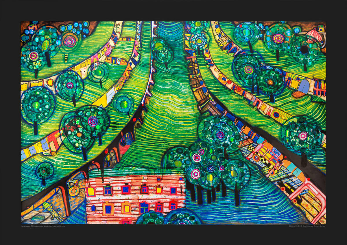 Vihreä kaupunki tekijältä Friedensreich Hundertwasser