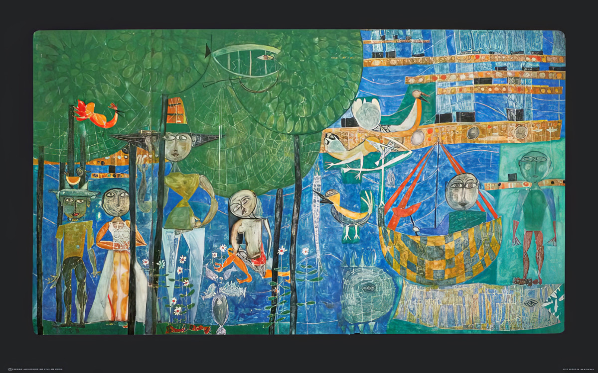Paratiisi – ihmisten, lintujen ja alusten maa tekijältä Friedensreich Hundertwasser
